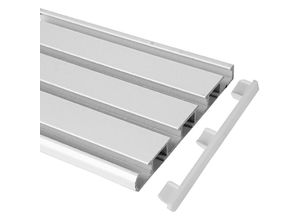 4059222027094 - Bestlivings - Seitendeckel für Weiß - 3 4 Lauf Aluminium Vorhangschiene - Weiß