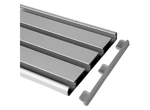 4059222027193 - Bestlivings - Seitendeckel für 3 4 Lauf - Silber Aluminium Vorhangschiene - Silber