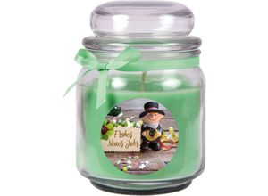 4059222027780 - Hs Candle - Duftkerze im Glas - Neujahr Grün - Bonbon 300gr ( 70h ) - Grün