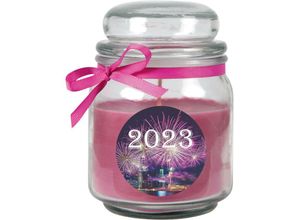 4059222027865 - Hs Candle - Duftkerze im Glas - Neujahr Lila - Bonbon 300gr ( 70h ) - Lila