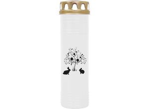 4059222028756 - Hs Candle - Gedenkkerze für Haustiere mit Motiv ( 3er Pack ) Tier - Grabkerze ( Brenndauer ca 170h ) Motiv Hase & Kaninchen in vielen Varianten