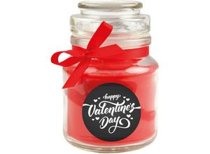 4059222028954 - Hs Candle - Duftkerze zum Valentinstag im Bonbonglas ( mit Deckel ) - Ideales Valentinstagsgeschenk für Sie und Ihn vers Motive zur Auswahl