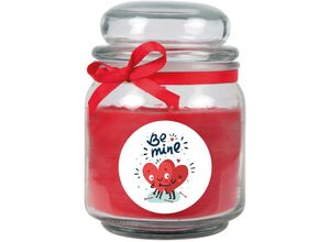 4059222029005 - Hs Candle - Duftkerze zum Valentinstag im Bonbonglas ( mit Deckel ) - Ideales Valentinstagsgeschenk für Sie und Ihn vers Motive zur Auswahl - Weiß