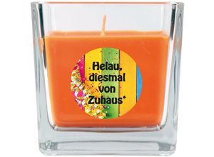 4059222029265 - Hs Candle - Duftkerze Karneval im Glas Ideal zur Karnevalszeit viele Motive zur Auswahl - Orange