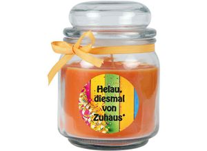 4059222029272 - Hs Candle - Duftkerze Karneval im Bonbonglas (mit Deckel) Ideal zur Karnevalszeit viele Motive zur Auswahl - Orange