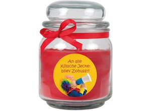 4059222029357 - Duftkerze Karneval im Bonbonglas (mit Deckel) Ideal zur Karnevalszeit viele Motive zur Auswahl - Rot