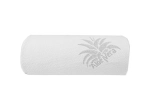 4059222031404 - Bestgoodies - Kopfkissen mit Memory Foam und abnehmbaren Bezug Nackenrolle in 40x15cm - Weiß