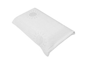 4059222031411 - Bestgoodies - Kopfkissen mit Memory Foam und abnehmbaren Bezug Nackenkissen   Reisekissen in 42x23cm - Weiß