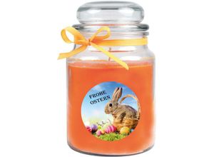 4059222031930 - Hs Candle - Duftkerze im Glas - Ostern Orange - Bonbon 500gr ( 110h ) - Orange