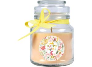 4059222032029 - Hs Candle - Duftkerze im Glas - Ostern Creme - Bonbon 120gr ( 30h ) - Beige