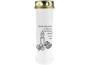 4059222037260 - Hs Candle - Grabkerze Grablicht mit Motiv ( Kerze Schwarz ) - ca 100h   4 Tage Brenndauer je Kerze ( 25cm ø 7cm ) - viele versch Deisgns - Kerze (