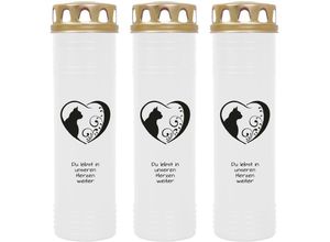 4059222039516 - Hs Candle - Grablicht Grabkerze mit Motiv im Mehrpack ( Design ) - ca 170h   7 Tage Brenndauer je Kerze ( 26cm ø 7cm ) - viele verschiedene Deisgns