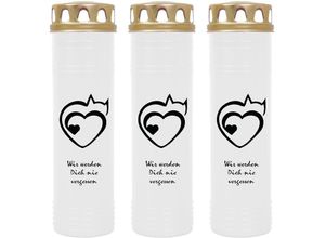 4059222039523 - Hs Candle - Grablicht Grabkerze mit Motiv im Mehrpack ( Design ) - ca 170h   7 Tage Brenndauer je Kerze ( 26cm ø 7cm ) - viele verschiedene Deisgns