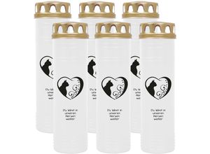 4059222039714 - Hs Candle - Grablicht Grabkerze mit Motiv im Mehrpack ( Design ) - ca 170h   7 Tage Brenndauer je Kerze ( 26cm ø 7cm ) - viele verschiedene Deisgns