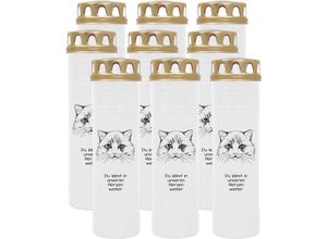 4059222039943 - Hs Candle - Grablicht Grabkerze mit Motiv im Mehrpack ( Design ) - ca 170h   7 Tage Brenndauer je Kerze ( 26cm ø 7cm ) - viele verschiedene Deisgns