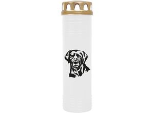 4059222040062 - Hs Candle - Grabkerze Grablicht - mit Motiv ( Hund Labrador ) - ca 100h   4 Tage Brenndauer je Kerze ( 25cm ø 7cm ) - viele versch Deisgns - Hund