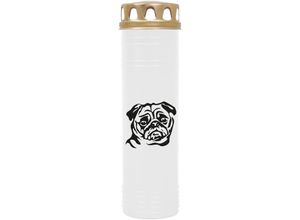 4059222040086 - Hs Candle - Grabkerze Grablicht - mit Motiv ( Hund Boxer ) - ca 100h   4 Tage Brenndauer je Kerze ( 25cm ø 7cm ) - viele versch Deisgns - Hund Boxer