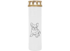 4059222040109 - Hs Candle - Grabkerze Grablicht - mit Motiv ( Hund Bulldogge ) - ca 100h   4 Tage Brenndauer je Kerze ( 25cm ø 7cm ) - viele versch Deisgns - Hund