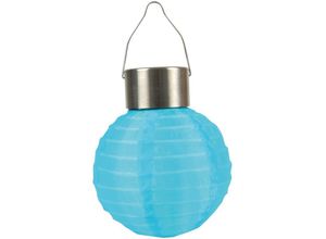 4059222050474 - Solar Lampion led -Blau - ( 4er Pack ) Ø10cm wetterbeständige Gartenleuchte Solarlampe Solar-Gartenlicht Wegbeleuchtung Party Licht