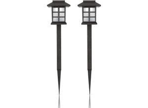 4059222051235 - Bestlivings - led Solar Gartenleuchten für Außen ( 2er Pack) wetterfest IP44 spritzwassergeschützt 38 cm Stecklampe mit Erdspieß Beleuchtung für