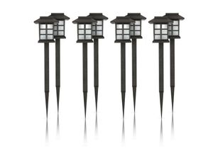 4059222051259 - Bestlivings - led Solar Gartenleuchten für Außen ( 8er Pack) wetterfest IP44 spritzwassergeschützt 38 cm Stecklampe mit Erdspieß Beleuchtung für