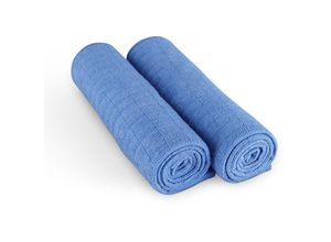 4059222062422 - Premium Mikrofasertuch 300g m² - Microsensation - 65x45cm ( Blau   4er Pack ) Reinigungstücher Geschirrtücher - super saugfähige Küchentücher - Blau