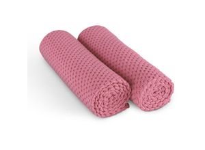 4059222062491 - Premium Geschirrtuch 300g m² - Microsensation - 60x40cm ( Rose   2er Pack ) Reinigungstücher Mikrofasertuch - super saugfähige Küchentücher - Rose