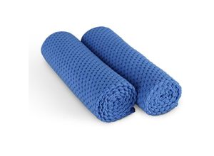 4059222062590 - Premium Geschirrtuch 300g m² - Microsensation - 60x40cm ( Blau   8er Pack ) Reinigungstücher Mikrofasertuch - super saugfähige Küchentücher - Blau