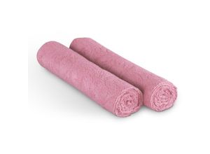 4059222062651 - Premium Mikrofasertuch 220g m² - Hoch-Tief Struktur - 65x45cm ( Rose   4er Pack ) Reinigungstücher Geschirrtücher - super saugfähige Küchentücher