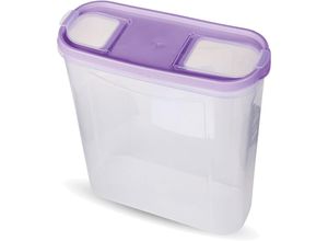 4059222063634 - Vorratsdosen mit Deckel 45 Liter ( Lila ) Luftdicht Schüttdose bpa frei für Lebensmittel Vorratsbehälter Set - Frischhaltedosen Klappdeckel - Lila