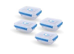 4059222065225 - Bestlivings - Frischhaltedosen für Lebensmittel ( 09 l ) - 8er Pack Blau - Vorratsdose luftdicht Aufbewahrungsbox Meal Prep Box Lunchbox bpa Frei