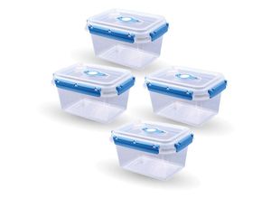 4059222065287 - Bestlivings - Frischhaltedosen für Lebensmittel ( 15 l ) - 4er Pack Blau - Vorratsdose luftdicht Aufbewahrungsbox Meal Prep Box Lunchbox bpa Frei