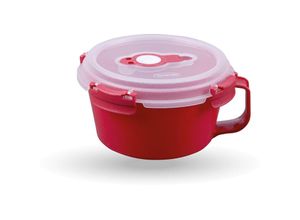 4059222066123 - Bestlivings - Vorratsdose für Lebensmittel ( 850 ml ) - Rot - Frischhaltedosen Frühstücksschale BPA-Frei luftdicht Aufbewahrungsbox Meal Prep Box