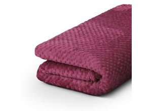 4059222067762 - Kuscheldecke Cashmere Touch 150x200cm (Weinrot) 250g m² - Flauschige Wohndecke für Sofa Couch und Bett Tagesdecke Oeko-TEX - Sofaüberwurf - Weinrot