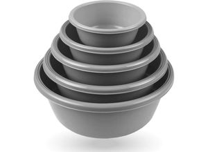 4059222068738 - Bestgoodies - Rührschüssel im ( 5er ) Set Teigschüsseln 5er-pack Kunststoff Mixing Bowl Set ( 07L - 6L ) Stapelbare Salatschüssel Servierschalen