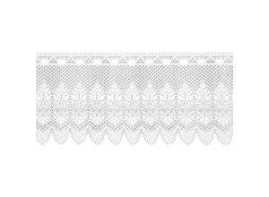 4059222175177 - Arsvita - Bistrogardine Jacquard in weiß 160x45cm (BxL) mit Stangendurchzug Design Alba - Weiß