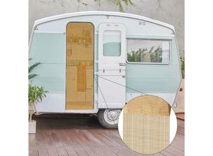 4059222175924 - Bestlivings - Fadenvorhang ( 56x185cm ) in Gold Caravan Camping Fadengardine ideal für Wohnwagen   Wohmobil als Türvorhang - Gold