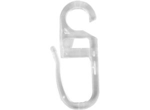 4059222185428 - Bestlivings - Faltenlegehaken Faltenhaken 10er Pack für Gardinenringe mit bis zu ø 5 mm (Stärke) in Transparent - Transparent ø 5 Mm