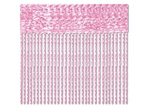 4059222194420 - Bestlivings - Fadenvorhang 140x240 Fadengardine Insektenschutz Raumteiler Auswahl altrosa - fraise - Pink