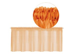 4059222212766 - Bestgoodies - Stangendurchzug-Bistrogardine in B160cm x L60 cm transparente uni Scheibengardine Voile in vielen verschiedenen Farben erhältlich