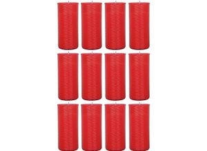 4059222229320 - Hs Candle - Ersatzkerze ( N3 ) Nachfüller 12er Pack in Rot - Rot