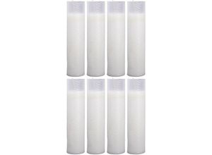 4059222229450 - Hs Candle - Ersatzkerze ( N5 ) Nachfüller 8er Pack in Weiß - Weiß