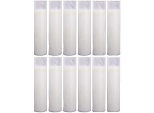 4059222229467 - Hs Candle - Ersatzkerze ( N5 ) Nachfüller 12er Pack in Weiß - Weiß