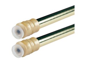 4059222251789 - Klemmstange mit Schraubtechnik ausziehbar kein Bohren und kein Kleben gold - glanz 60 - 90 cm ( 2er Pack ) - Gold