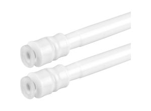 4059222251840 - Bestlivings - Klemmstange mit Schraubtechnik ausziehbar kein Bohren und kein Kleben weiß - perlweiß 60 - 90 cm ( 2er Pack ) - Weiß