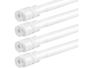 4059222251864 - Bestlivings - Klemmstange mit Schraubtechnik ausziehbar kein Bohren und kein Kleben weiß - perlweiß 40 - 60 cm ( 4er Pack ) - Weiß