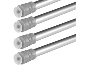 4059222251925 - Bestlivings - Klemmstange mit Schraubtechnik ausziehbar kein Bohren und kein Kleben silber - chrom matt 40 - 60 cm ( 4er Pack ) - Silber