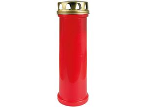 4059222252236 - Hs Candle - Grabkerze in Rot mit ca 100h Brenndauer - Rot