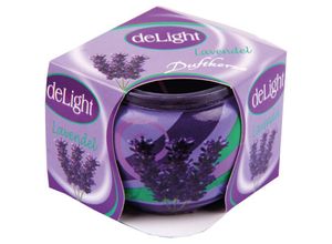 4059222253233 - Hs Candle - Duftkerzen Motiv im Glas lange Brenndauer und angenehmer Duft ( Lavendel ) - Lila