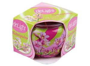 4059222253349 - Hs Candle - Duftkerzen Motiv im Glas lange Brenndauer und angenehmer Duft ( Blütenzauber ) - Pink